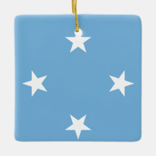 Micronesia Flag  Ceramic Ornament