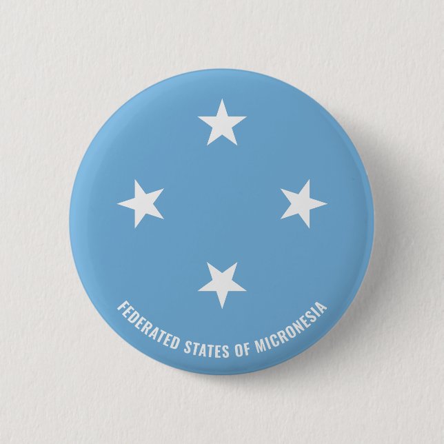 Micronesia Flag Charming Patriotic 6 Cm Round Badge (Front)