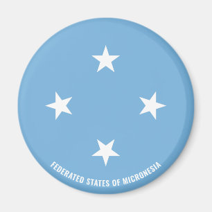 Micronesia Flag Charming Patriotic Magnet