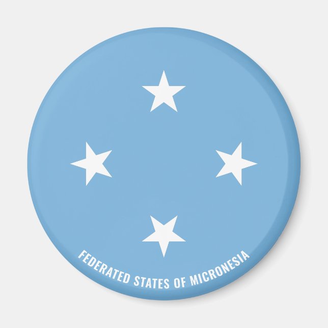 Micronesia Flag Charming Patriotic Magnet (Front)