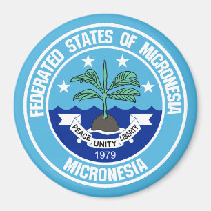 Micronesia Round Emblem Magnet