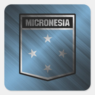 Micronesia Square Sticker