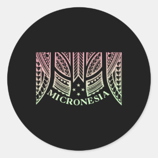 Micronesian Chuuk Yap Kosrae And Pohnpei Classic Round Sticker