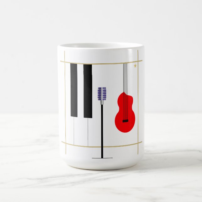 Microphone and Instrument Coffee Mug (Center)