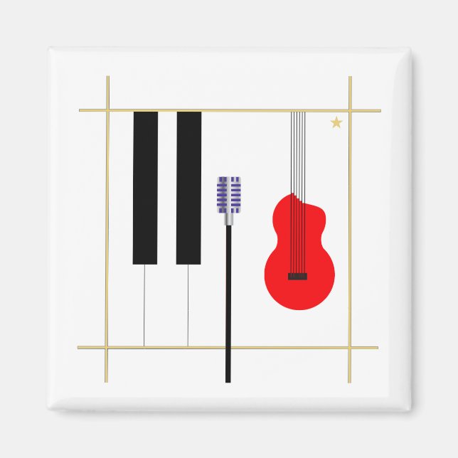 Microphone and Instrument Magnet (Front)