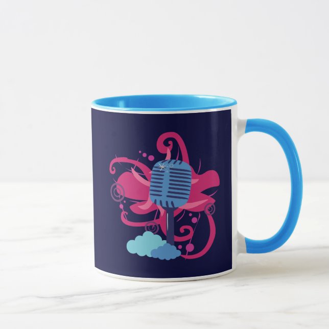 Microphone Art Explosion Mug (Right)