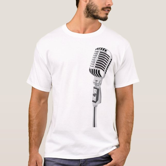 microphone blck T-Shirt (Front)