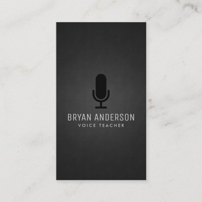 Microphone Business Card (Front)