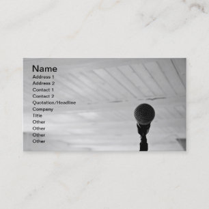 Microphone Business Card