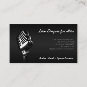 "Microphone" Business Card
