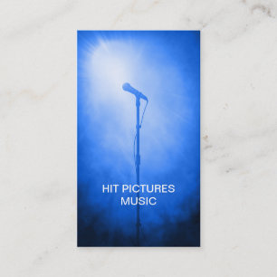 Microphone Check Musician Deejay Vocalist Cards V2