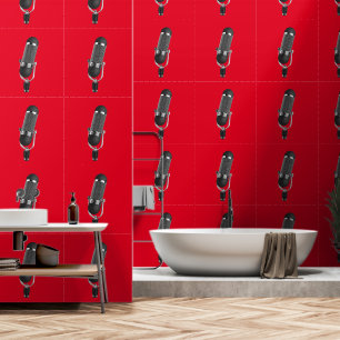Microphone Custom Colour Red Wallpaper