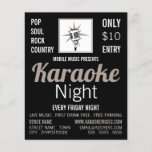 Microphone Design, Karaoke Event Advertising Flyer<br><div class="desc">Microphone Design,  Karaoke Event Advertising Flyer by The Business Card Store.</div>