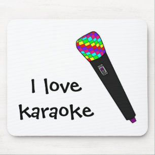 microphone disco mouse pad
