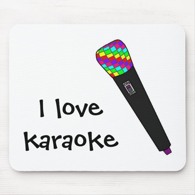 microphone disco mouse pad (Front)