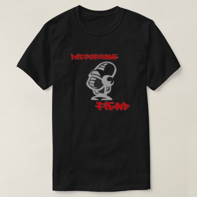 Microphone Fiend T-Shirt (Design Front)