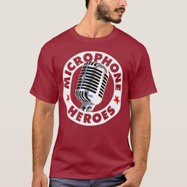 MICROPHONE HEROES - 22 Colours - Logo T-Shirt (Front)