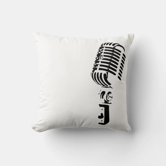 Microphone Home Decoration Cushion (Front)