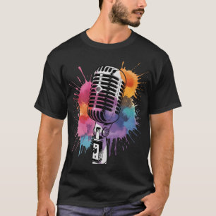 Microphone Karaoke Singing Music Lover T-Shirt
