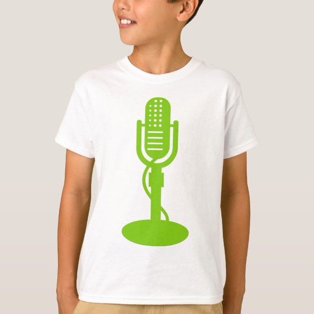 Microphone - Martian Green T-Shirt (Front)