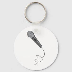 Microphone Mike ~ Audio Sound Music Key Ring