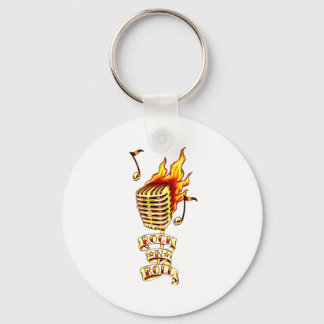 Microphone on fire key ring