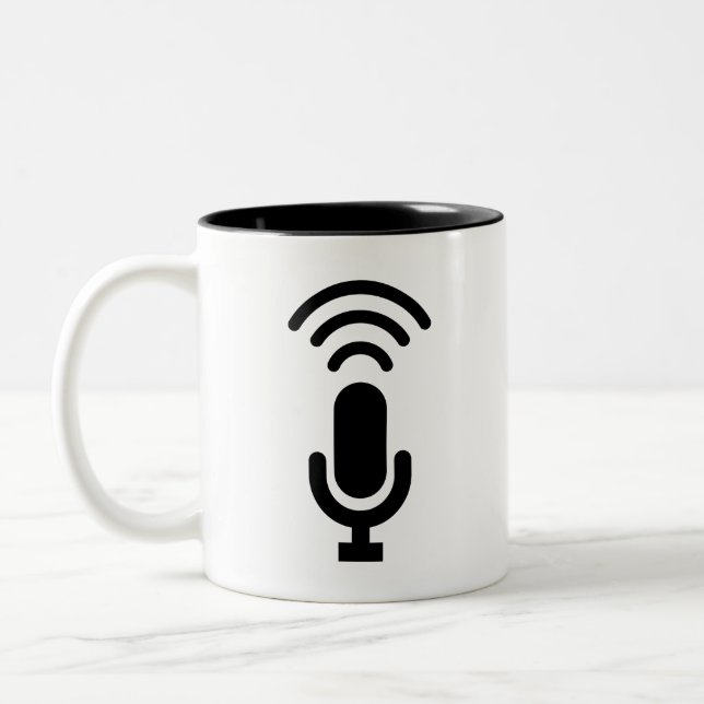 Microphone Pictogram Mug (Left)