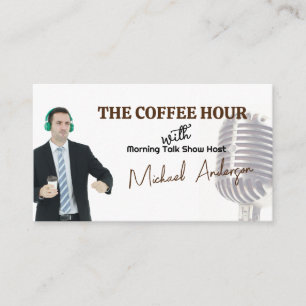Microphone   Podcast Talk Show Host Business Card