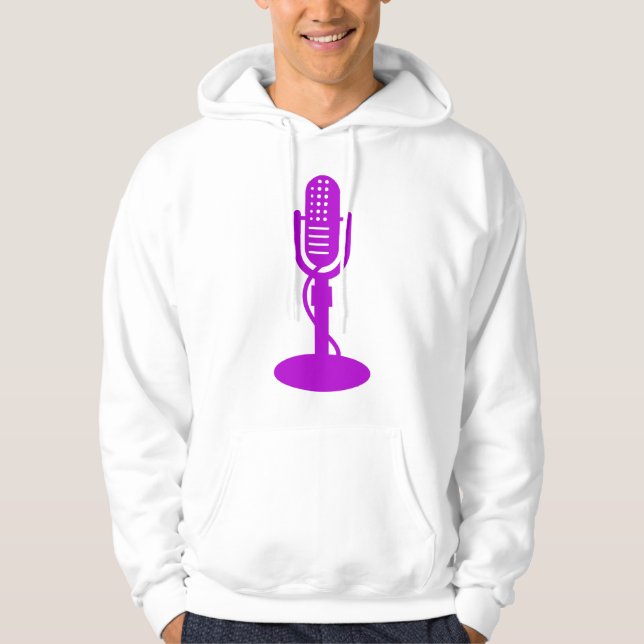 Microphone - Purple Hoodie (Front)