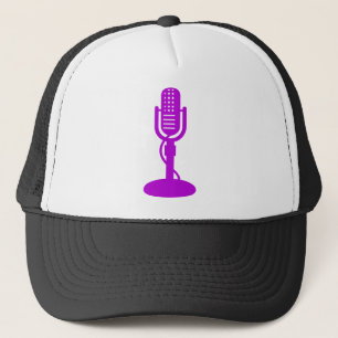 Microphone - Purple Trucker Hat