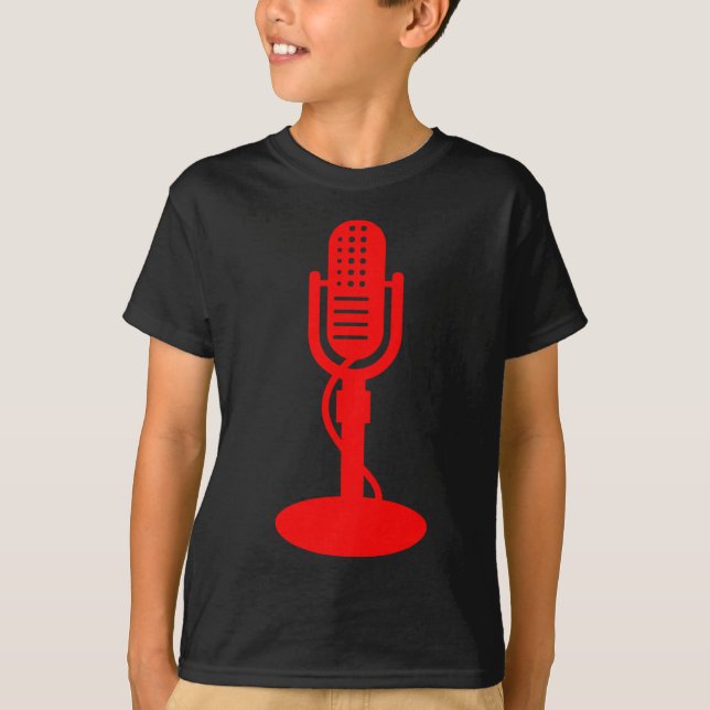 Microphone - Red T-Shirt (Front)