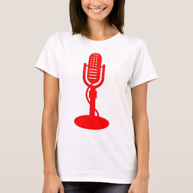Microphone - Red T-Shirt (Front)