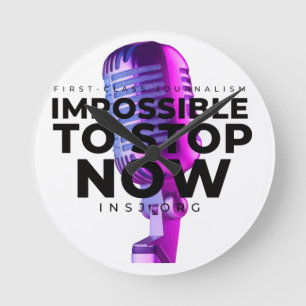 microphone round clock