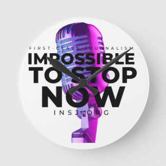 microphone round clock