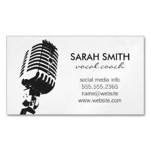 Microphone Stand Magnetic Business Card