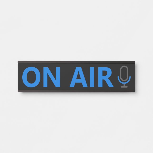 Microphone Symbol, On Air Door Sign (Front)