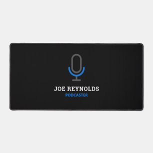 Microphone Symbol, Podcaster, Podcast Desk Mat