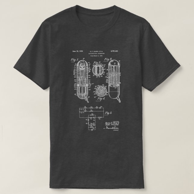 Microphone  T-Shirt (Design Front)