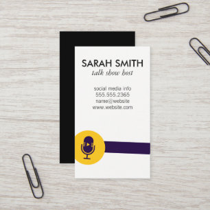 Microphone Talk Show Logo / Entertainment Business Card