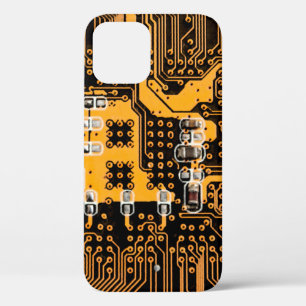 Microschema texture illustrationchip,micro,backgro iPhone 12 case