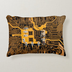 Microschema texture illustrationchip,micro,backgro decorative cushion