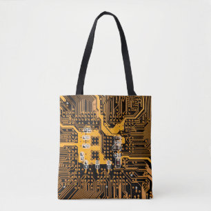Microschema texture illustrationchip,micro,backgro tote bag