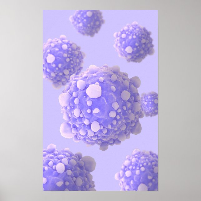Microscipic View Of Pancreatic Cancer Cells 1 Poster (Front)