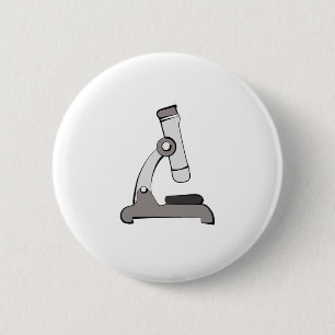 Microscope 6 Cm Round Badge