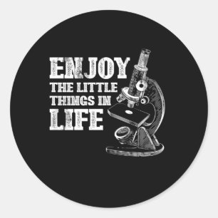 Microscope Biologist Science Laboratory Biology Classic Round Sticker