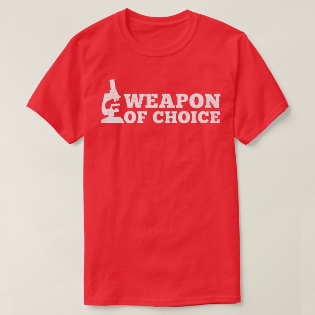 Microscope Biologist Vintage T-Shirt (Design Front)