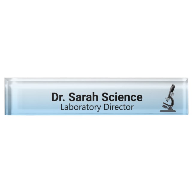 Microscope Nameplate (Front)