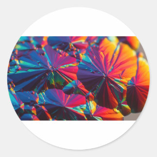 Microscopic Crystal Formation Classic Round Sticker