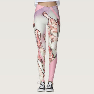 Microscopic Ice Image Leggings