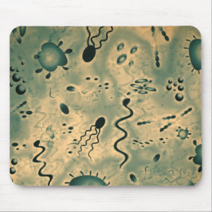 Microscopic Microbes Mouse Pad